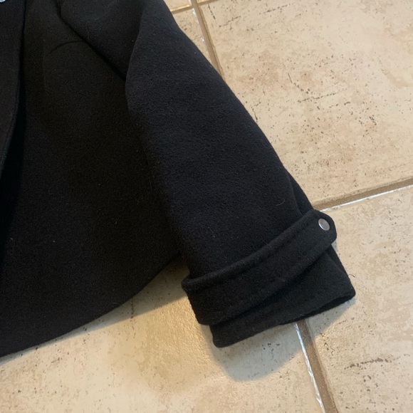 Jaeger London Black 100% Wool Cropped Jacket US 16 - Picture 2 of 12